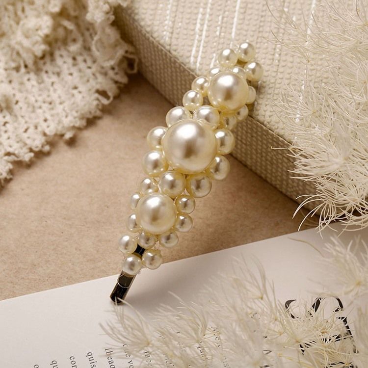 Kvinnor Barrette Pearl Hair Accessories