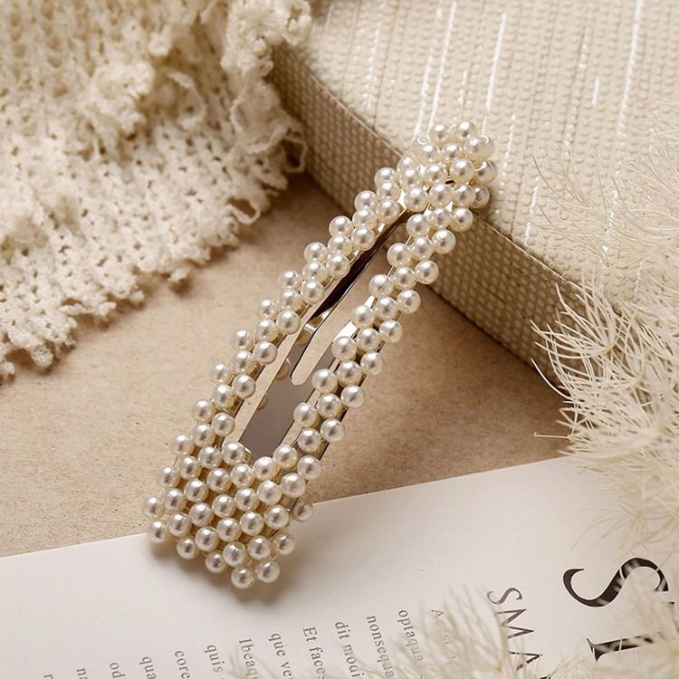 Kvinnor Barrette Pearl Hair Accessories