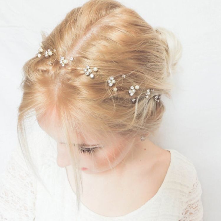 Sparkling Imitation Pearl Rhinestone Women's Hair Accessories