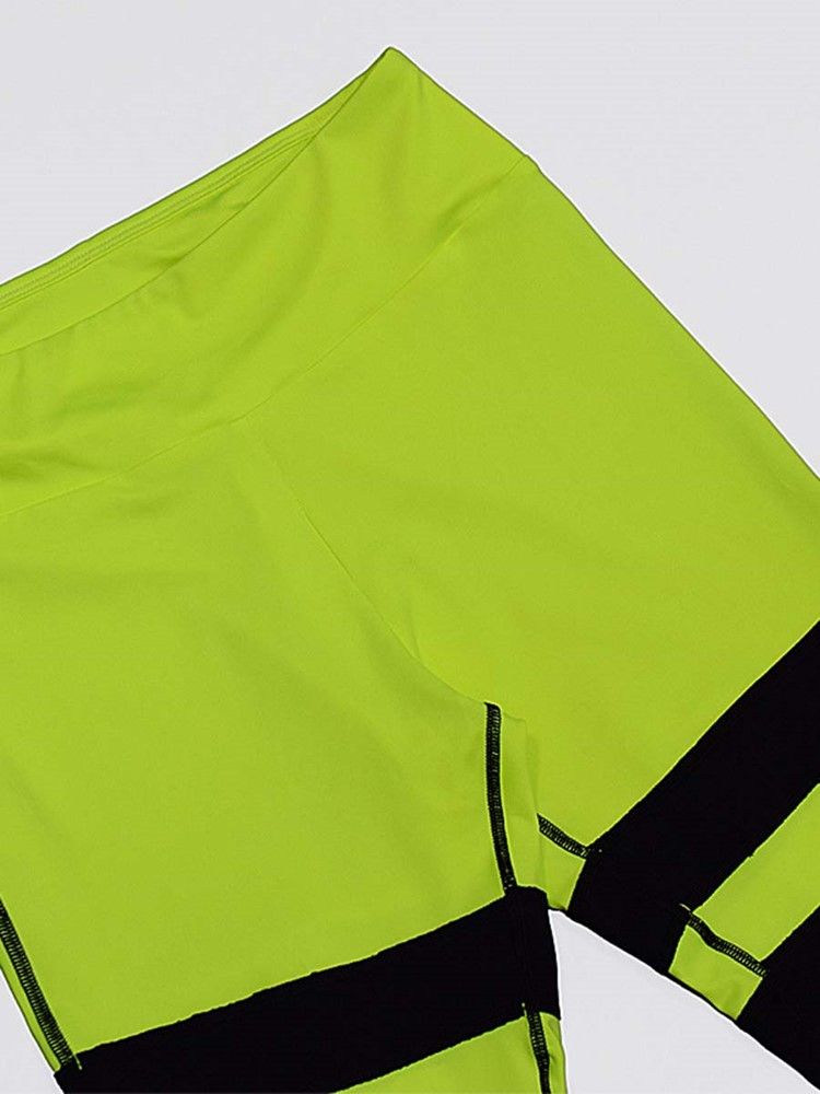 Kvinnors Lapptäcke Color Block Anti-sweat Yoga Ärmlösa Sportset