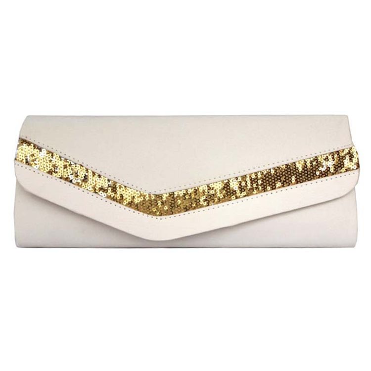 Koreansk Stil Solid Color Satin Clutch