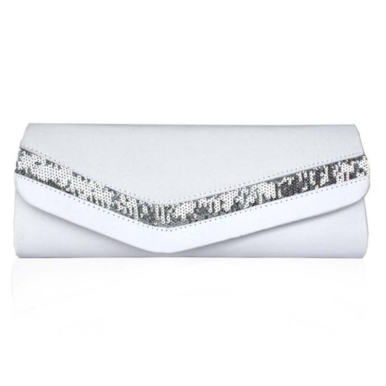 Koreansk Stil Solid Color Satin Clutch