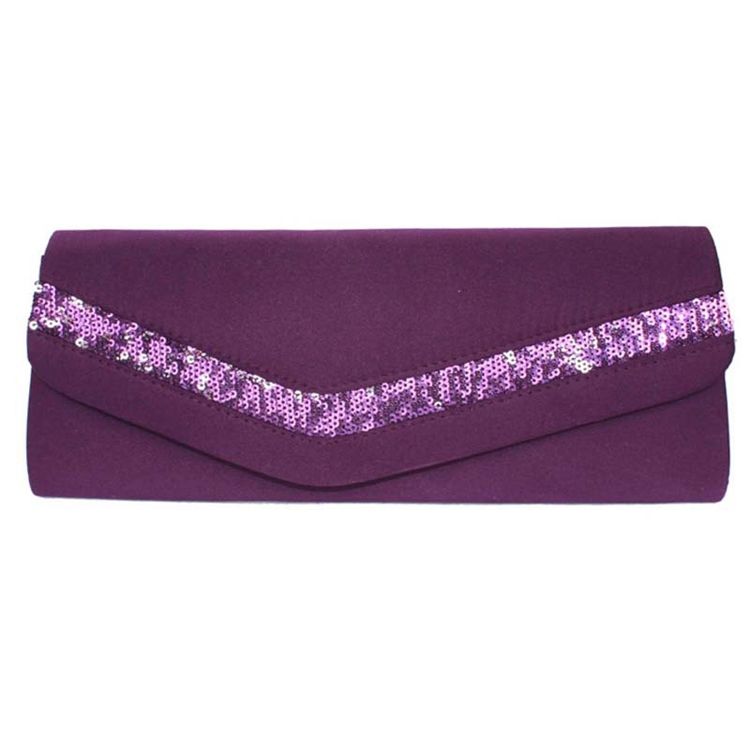 Koreansk Stil Solid Color Satin Clutch