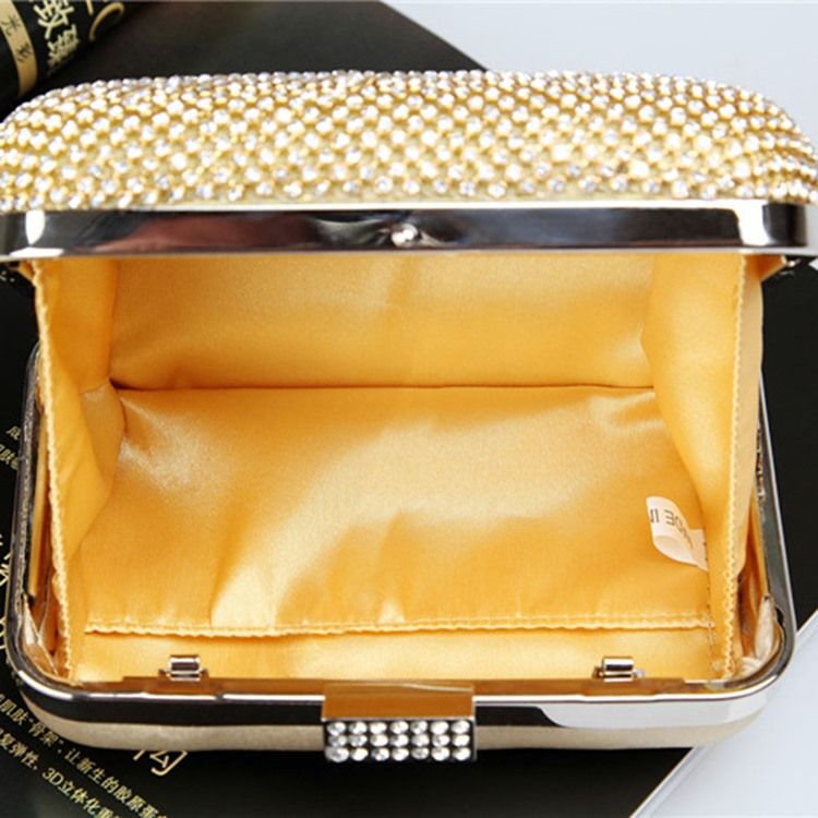 Luxury Style Hasp Chain Women Clutch