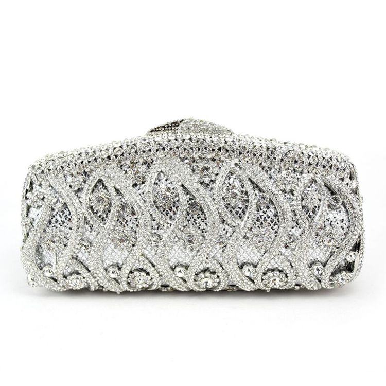 Lyxkedja Rhinestone Clutch