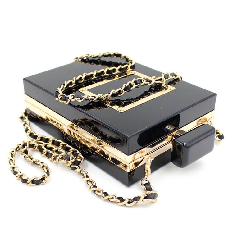 Perfume Design Chain Mini Clutch