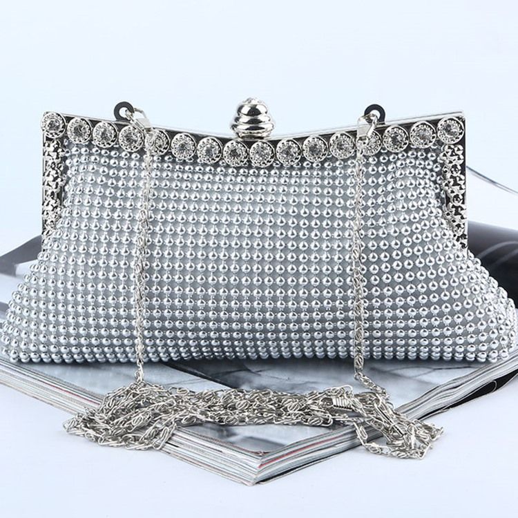 Plain Rhinestone Banquet Clutches Evening Bags