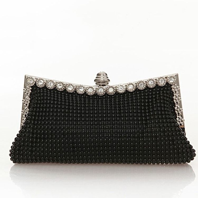 Plain Rhinestone Banquet Clutches Evening Bags