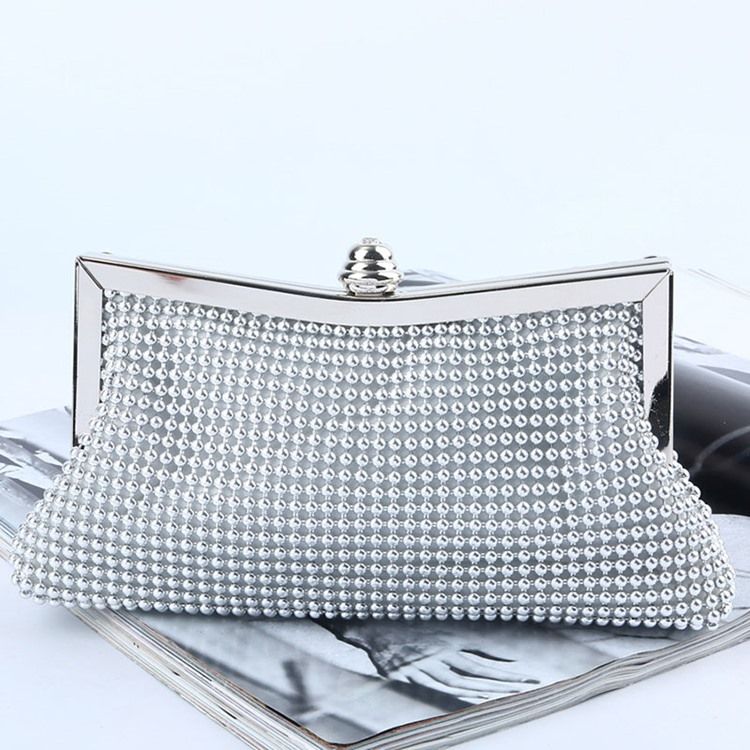 Plain Rhinestone Banquet Clutches Evening Bags