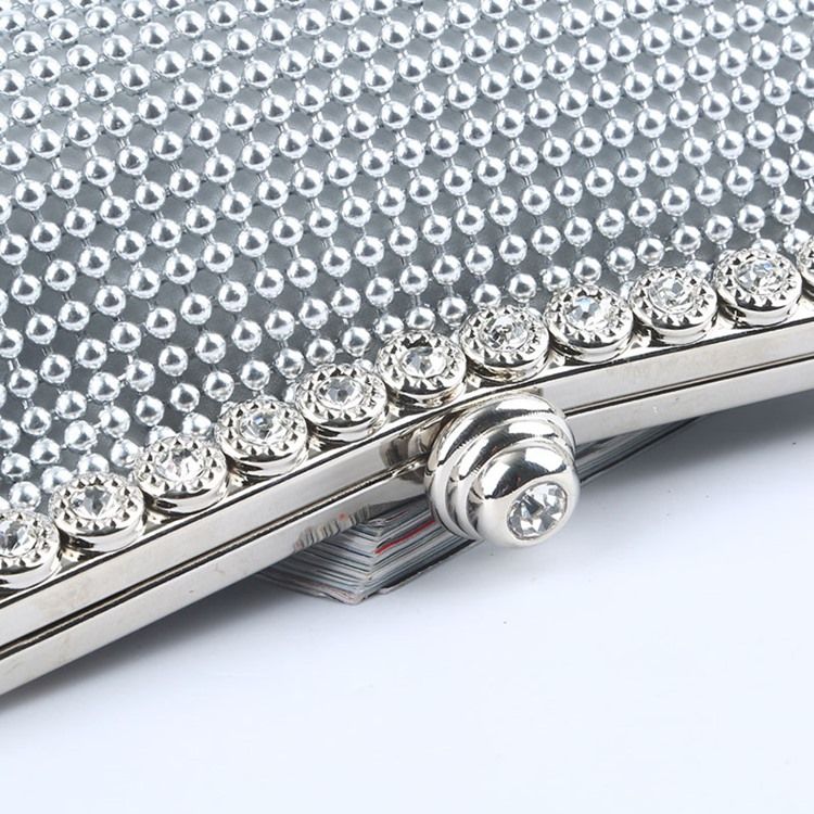 Plain Rhinestone Banquet Clutches Evening Bags