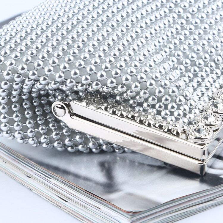 Plain Rhinestone Banquet Clutches Evening Bags