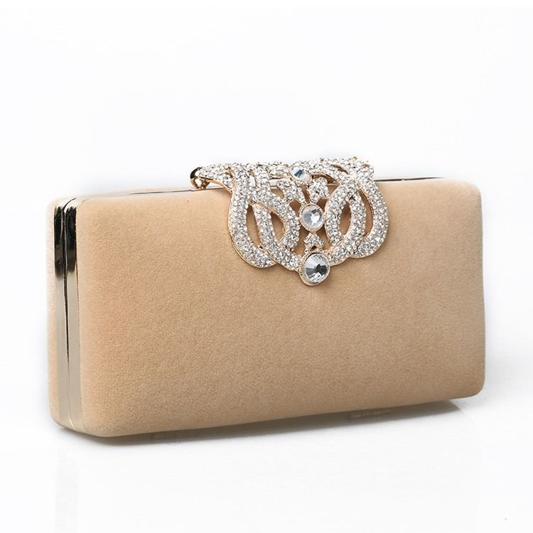 Rhinestone Decorated Clutch Evening Bag