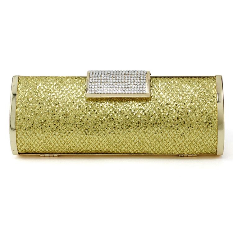 Sequins Rhinestone Magnetic Snap Clutch