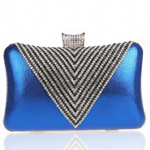 Triangle Rhinestone Evening Clutch