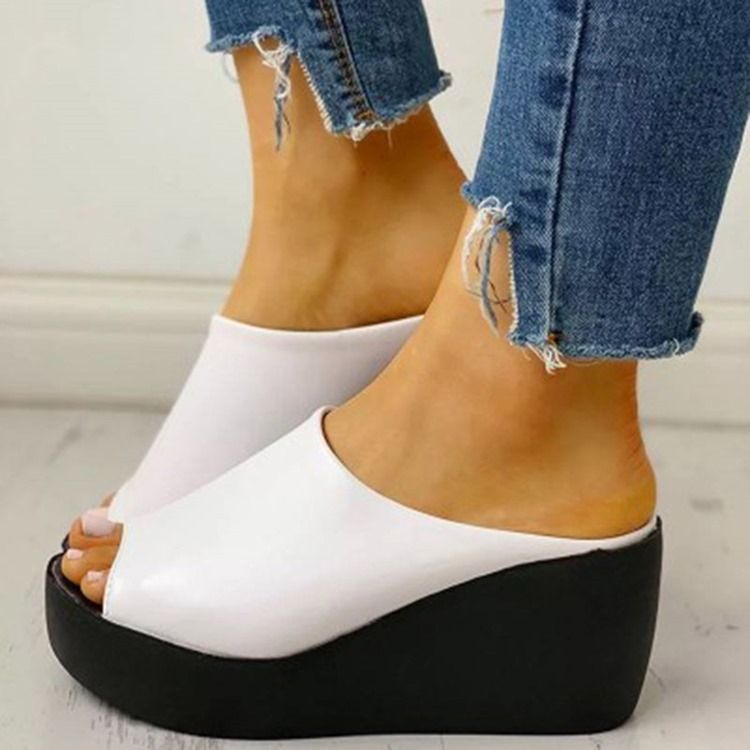 Dam Plattform Slip-on Platform Casual Tofflor