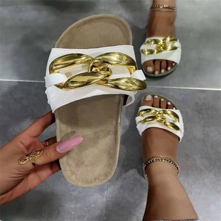 Flat With Sequin Flip Flop Patchwork Dam Tofflor