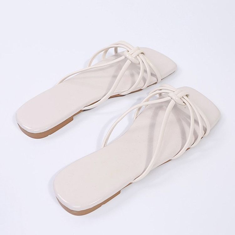 Flat With Toe Ring Slip-on Western Dam Tofflor