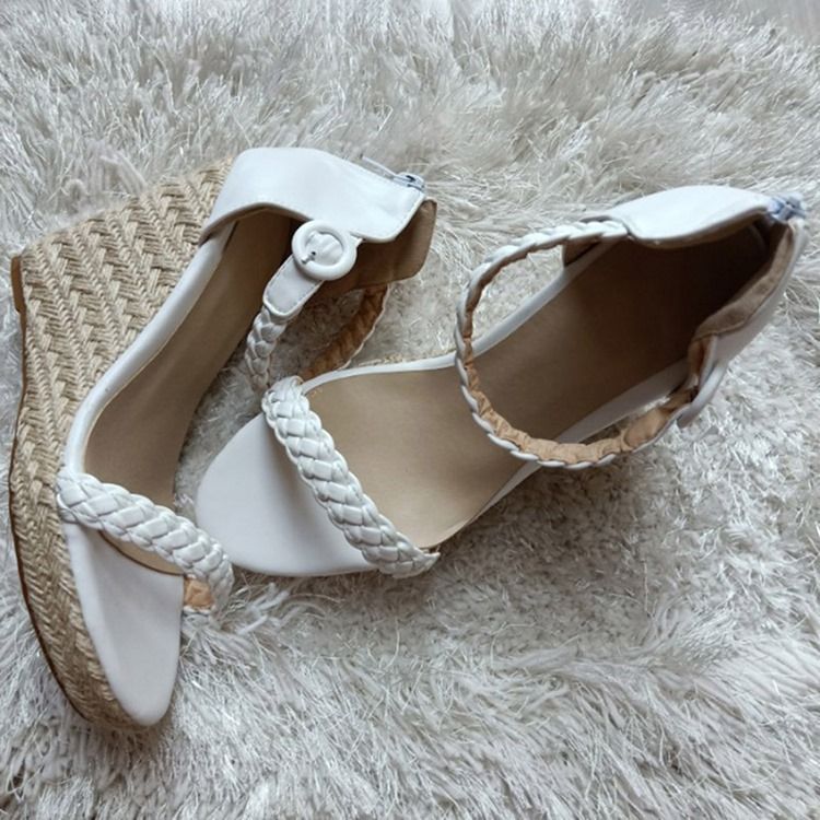 Plain Heel Covering Wedge Heel Dam Sandaler