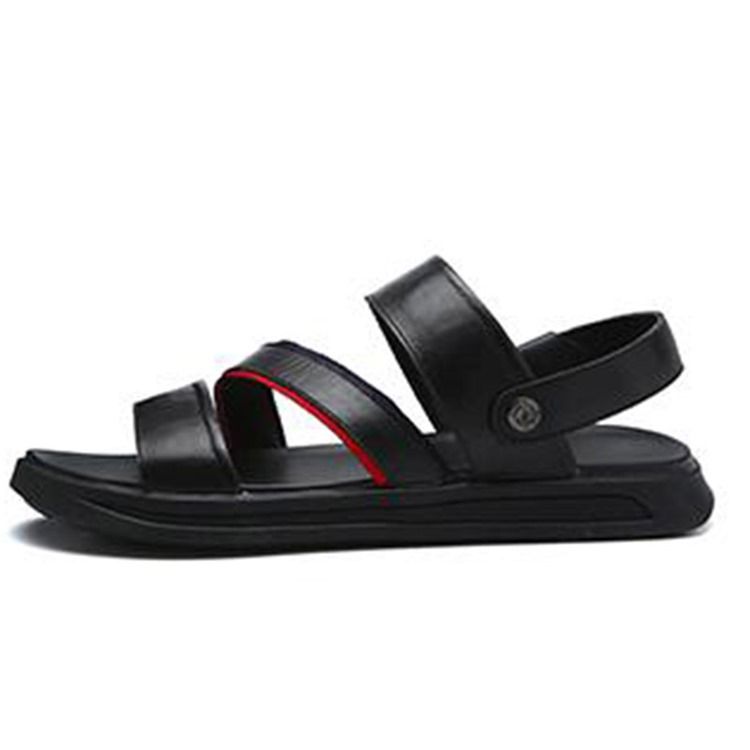 Pu Slip-on Open Toe Herr Casual Sandaler