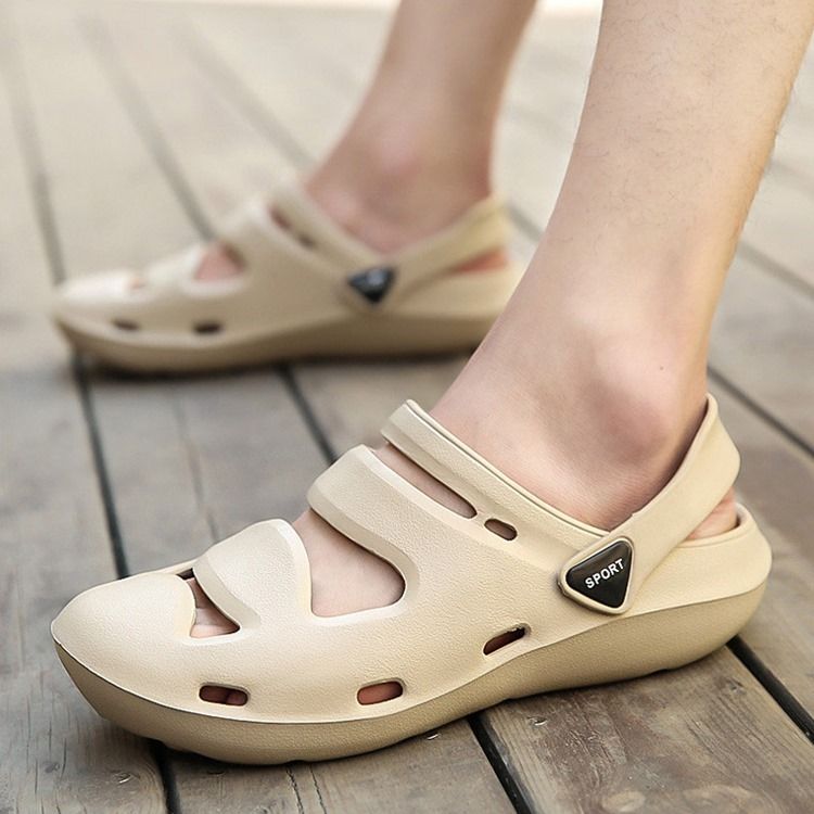 Pvc-kamouflage Slip-on-sandaler För Män