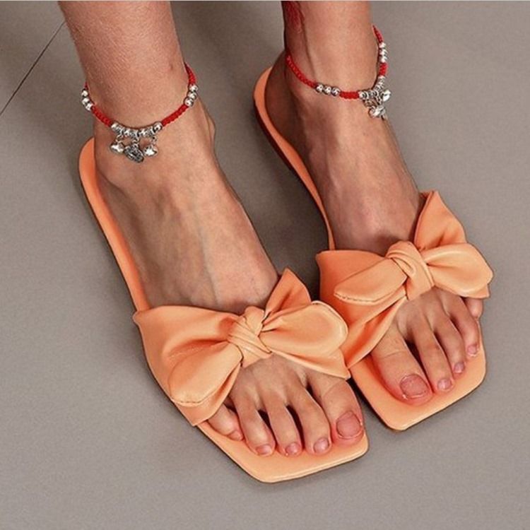 Slip-on Flip Flop Flat Tofflor För Kvinnor