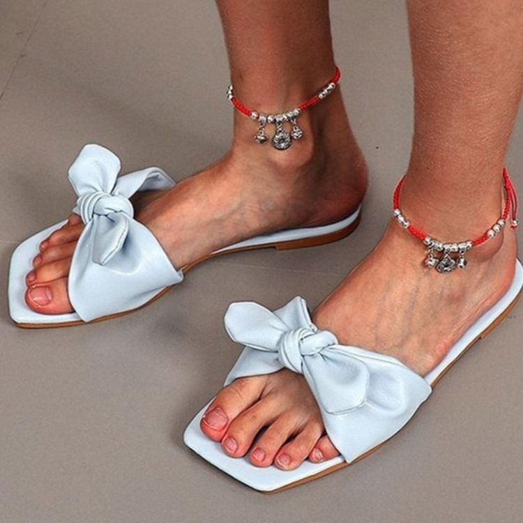 Slip-on Flip Flop Flat Tofflor För Kvinnor