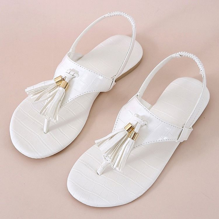 Slip-on Thong Flat With Sequin Women's Sandals