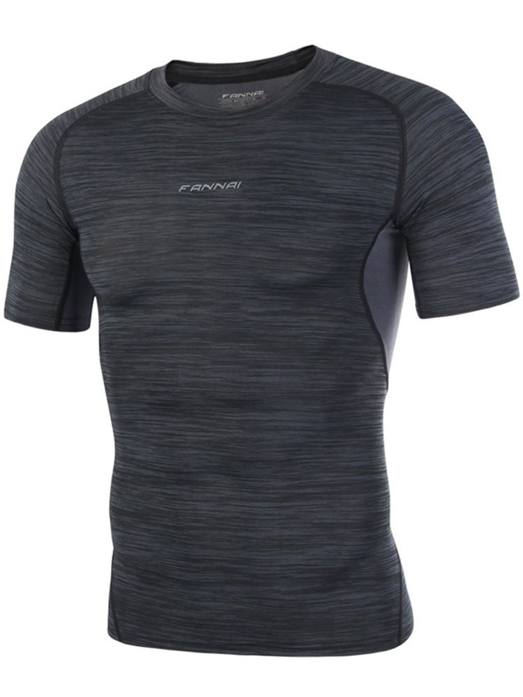 Män Stripe Andningsbar T-shirt Sport Cykeltoppar