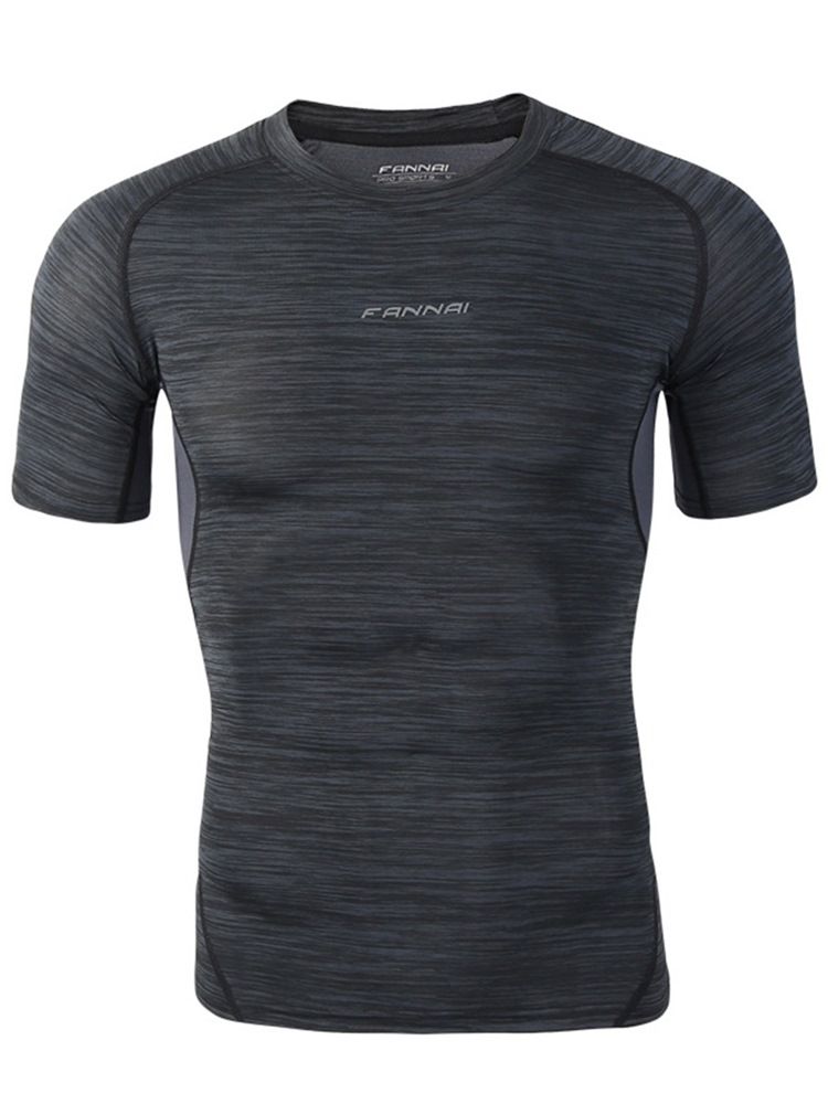 Män Stripe Andningsbar T-shirt Sport Cykeltoppar