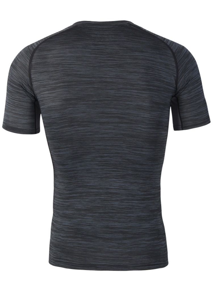 Män Stripe Andningsbar T-shirt Sport Cykeltoppar