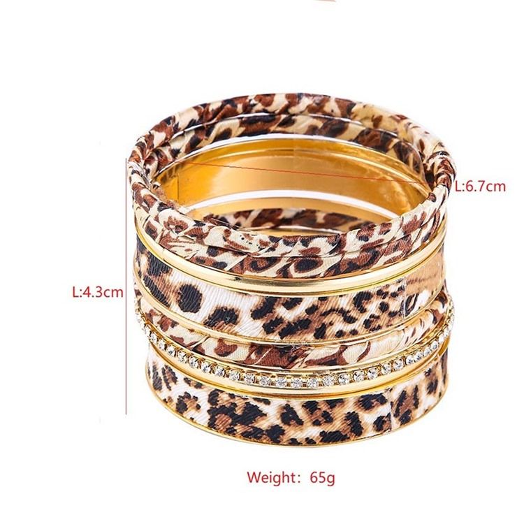 Leopardtryck Leopard Kvinnligt Armband