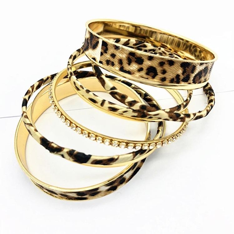 Leopardtryck Leopard Kvinnligt Armband