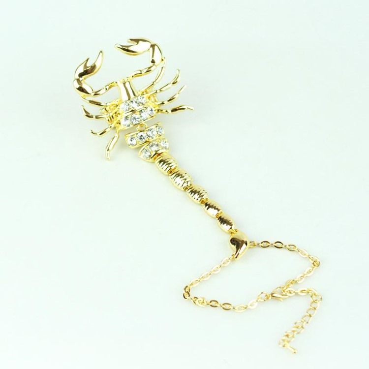 Scorpion Diamante Charm Armband