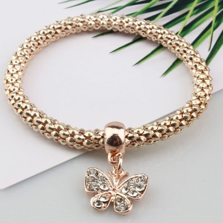 Three Layers Butterfly Pendant Armband