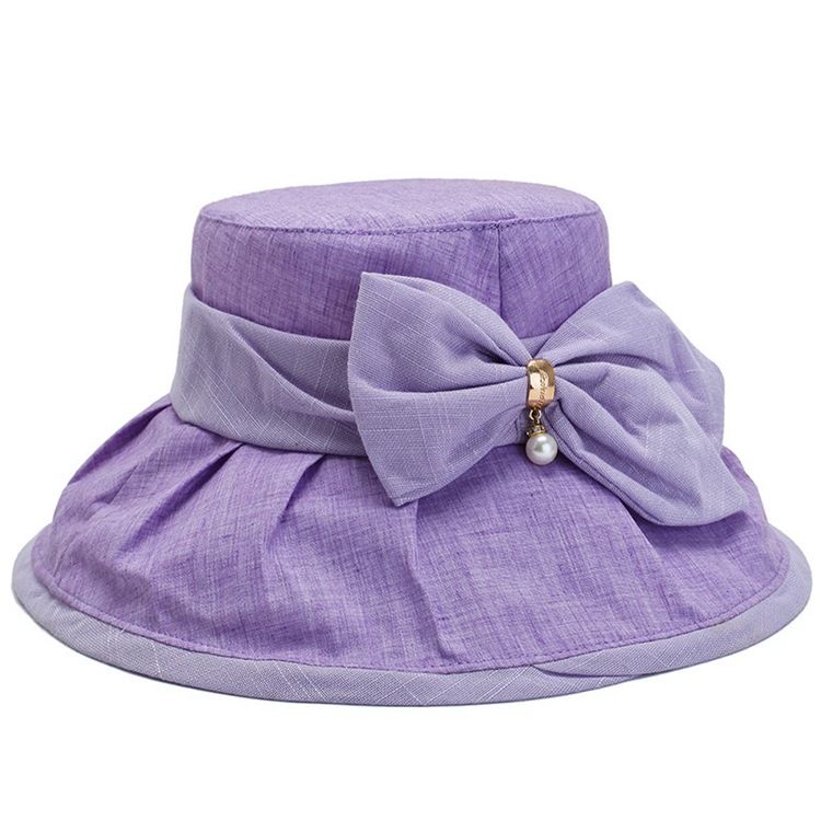 Bucket Hat Dam Bowknot Fall Mössor