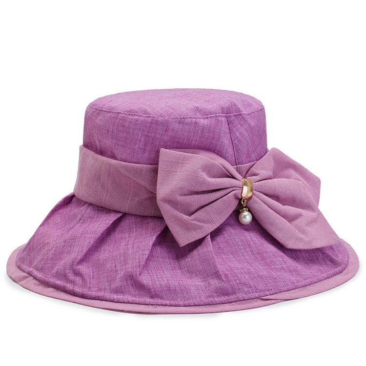 Bucket Hat Dam Bowknot Fall Mössor