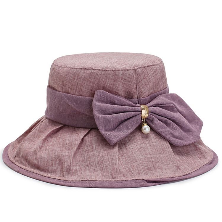 Bucket Hat Dam Bowknot Fall Mössor