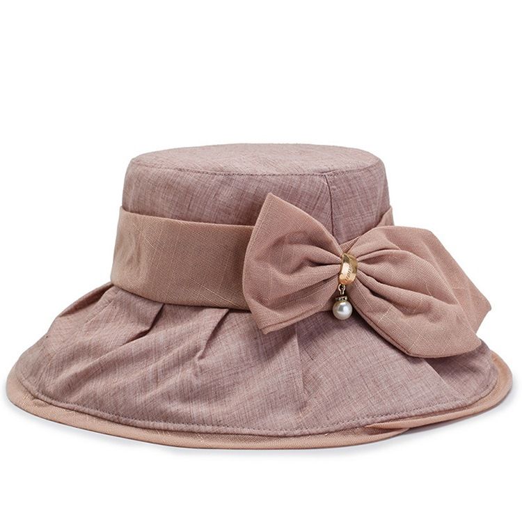 Bucket Hat Dam Bowknot Fall Mössor