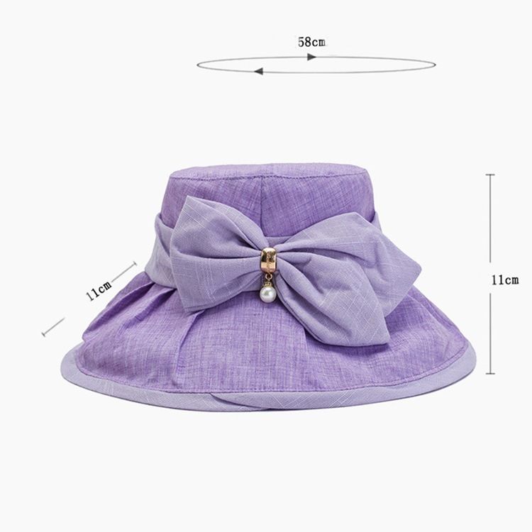 Bucket Hat Dam Bowknot Fall Mössor