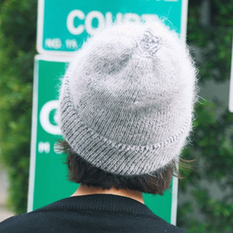 Cony Hair Warm Hat För Kvinnor