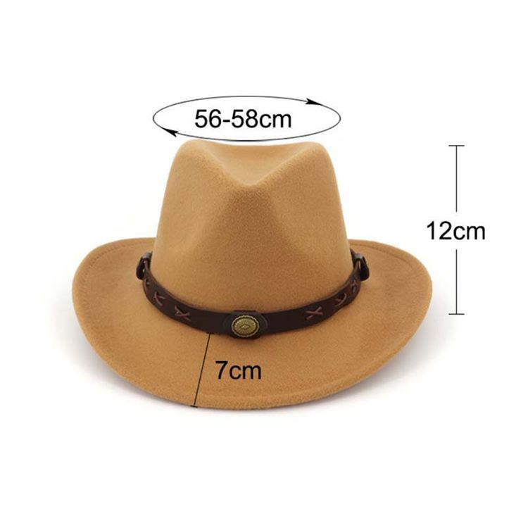 Cowboyhatt För Kvinnor Hemming Plain Spring Hats