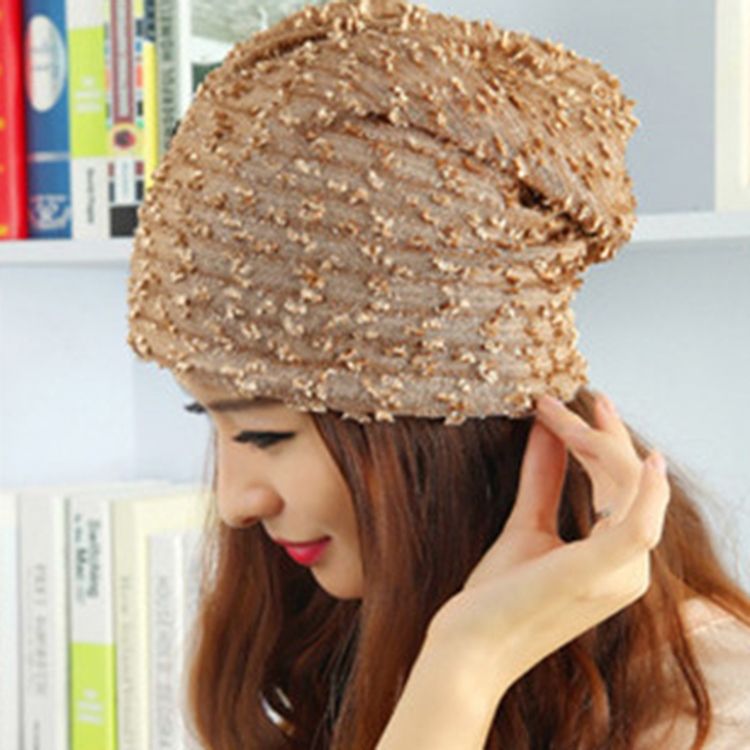 Sweet Soild Color Paillette Lace Butterfly Women's Hat Hat