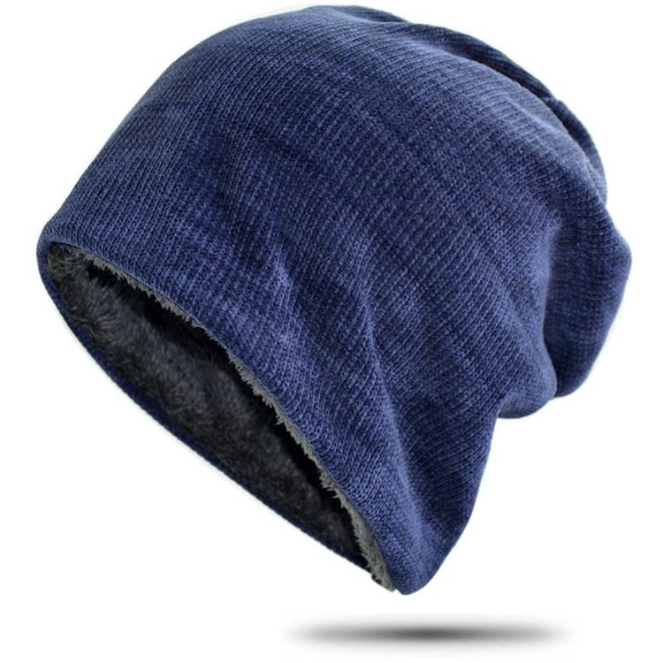 Ullgarn För Män Casual Winter Hat