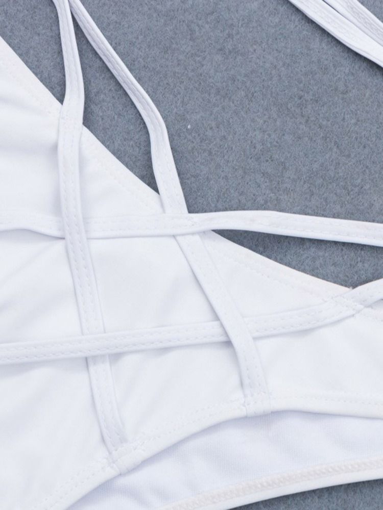 Plain Tankini Set Sexiga Badkläder För Kvinnor