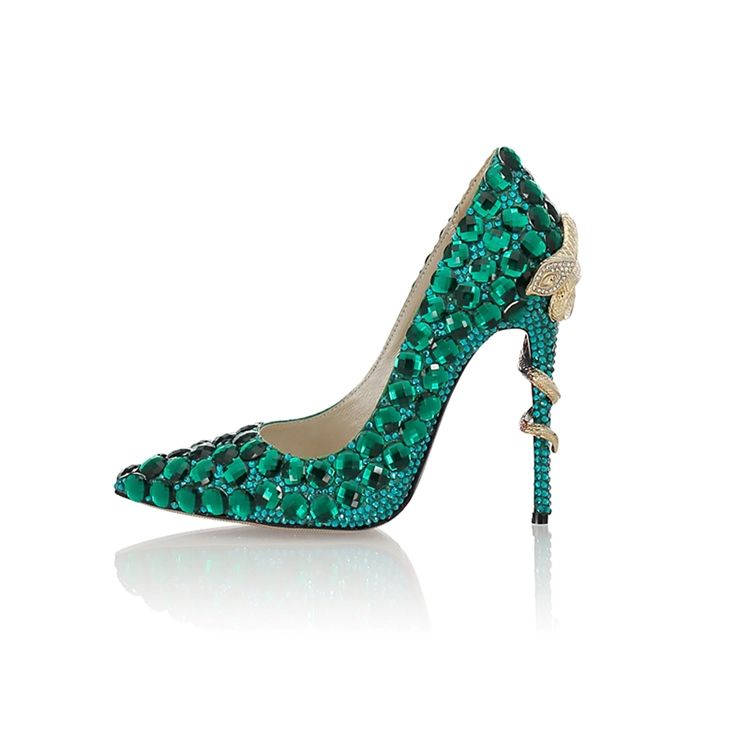 Rhinestone Slip-on Stiletto Heel - Damskor