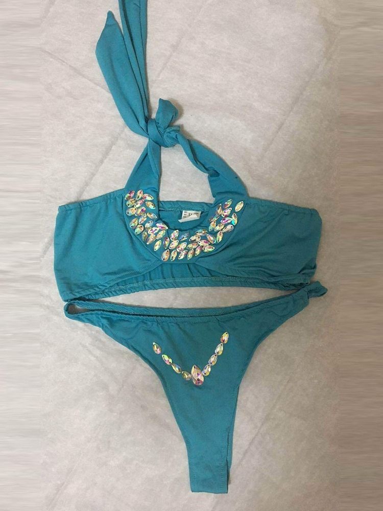 Beachini Tankini Set Bead Badkläder För Kvinnor