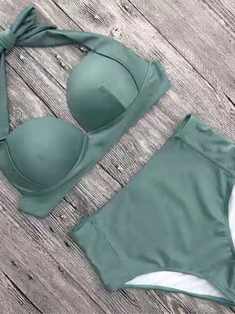 Bikini Set Lace-up Western Badkläder Dam Bikini