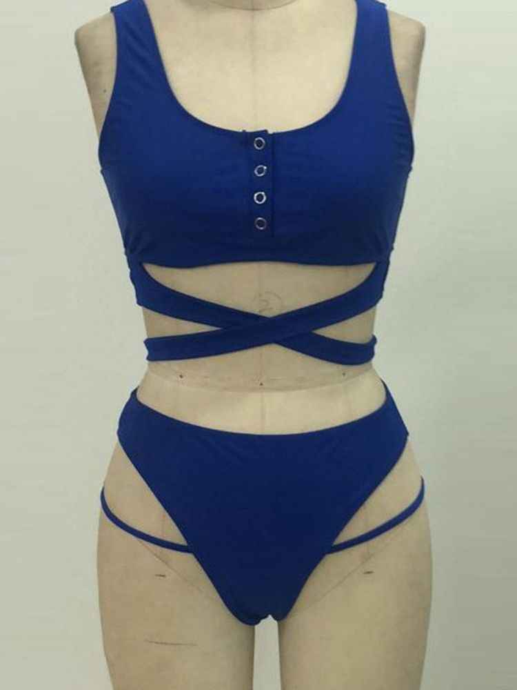 Kvinnors Sexiga Tankini-set Badkläder