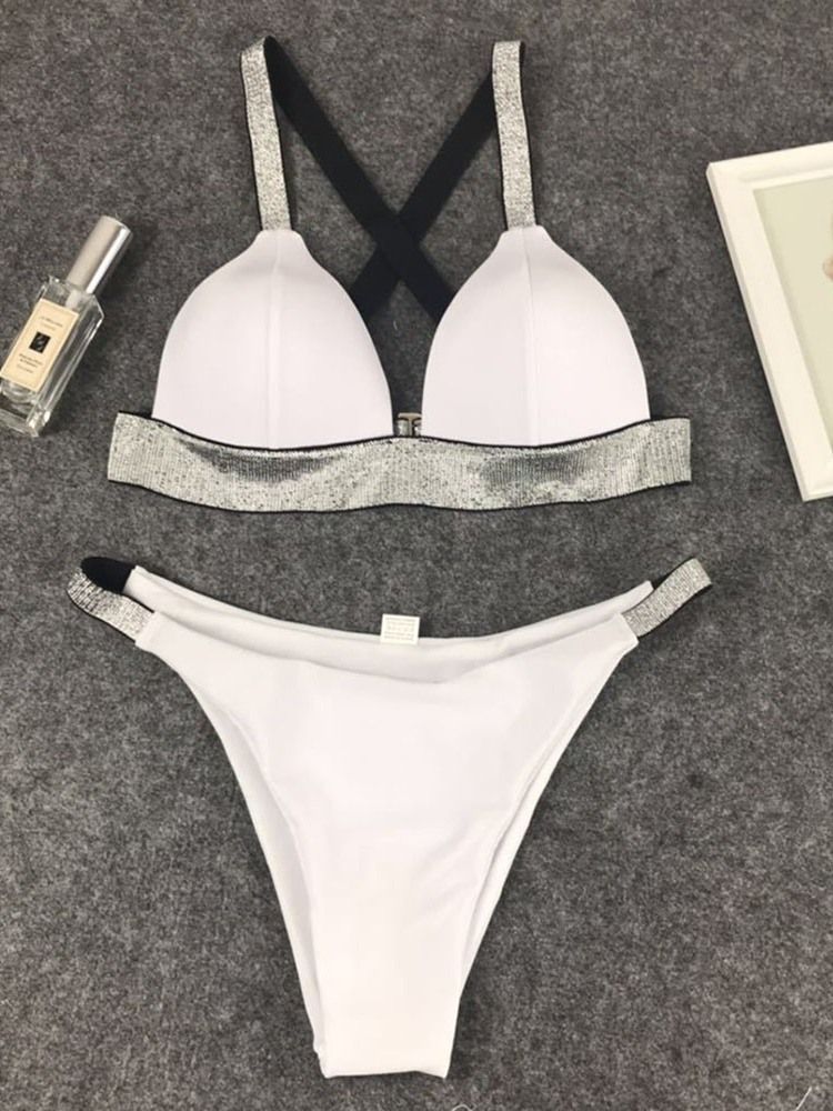 Kvinnors Tryck Sexiga Tankini Set Badkläder