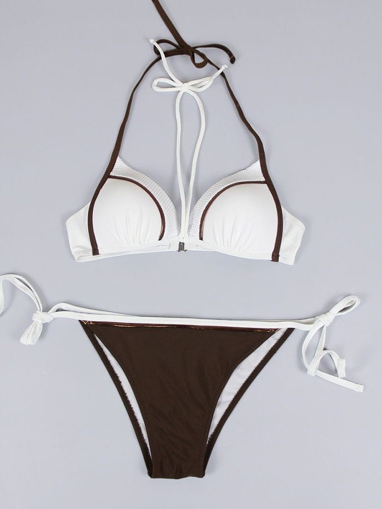 Sexig Plain Bikini Set Badkläder För Kvinnor